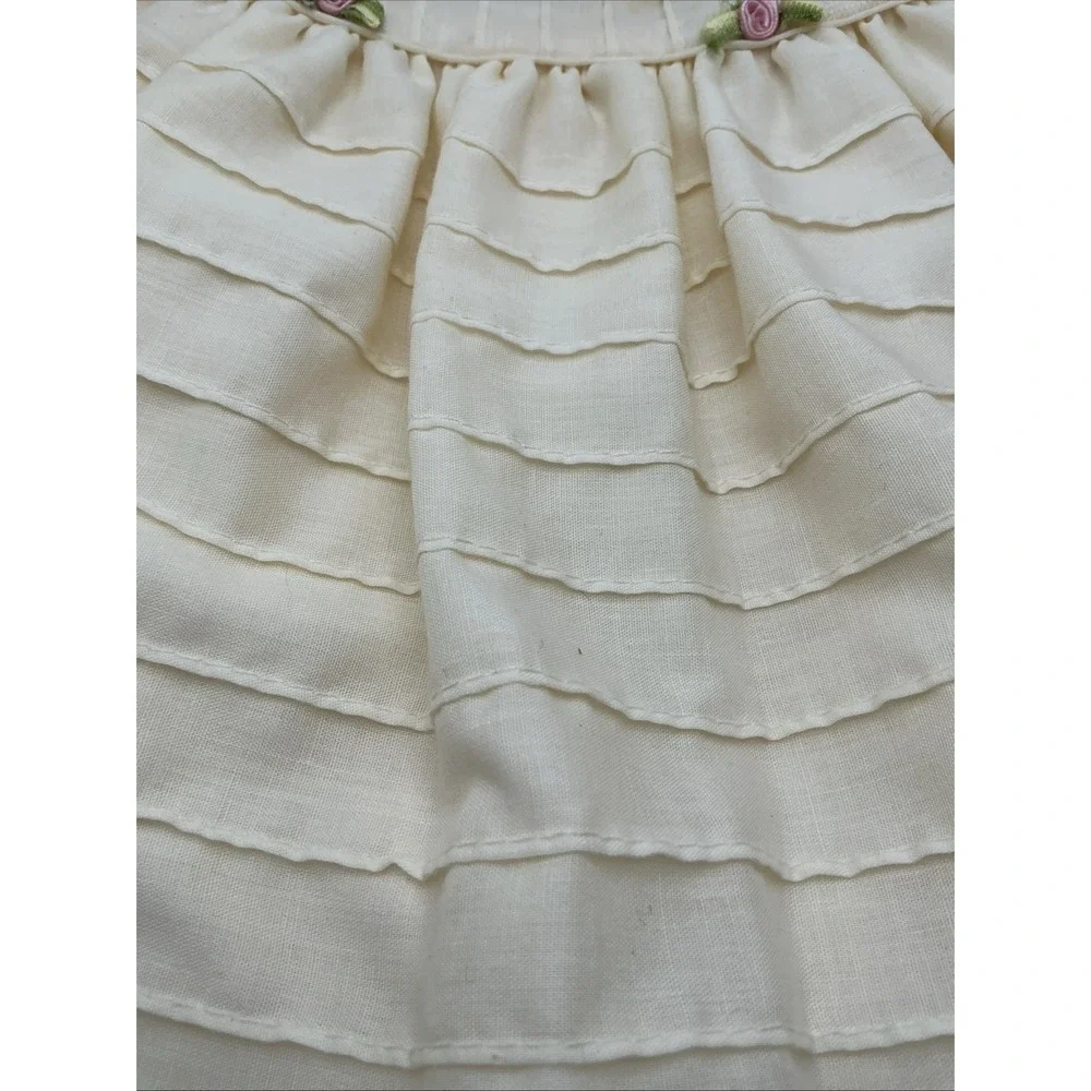 Vintage‎ Christian Dior Enfante Newborn Dress Cream Lace Heirloom Quality